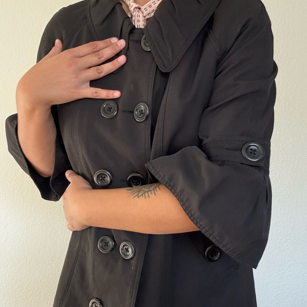 Black Double-Breasted Coat